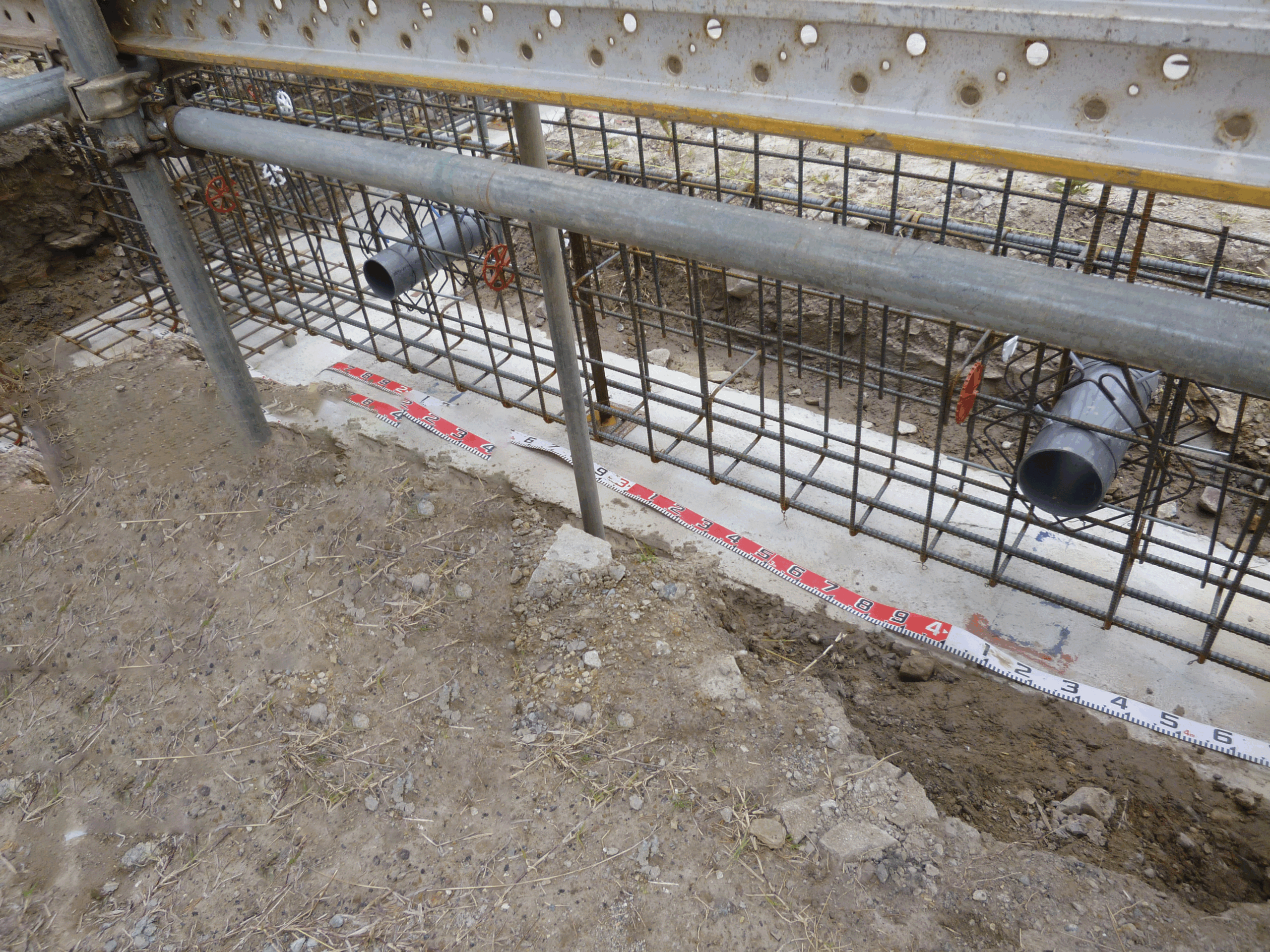 地中梁ｽﾘ ﾌﾞ工事 Scaled